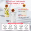 HIQILI 100ML Rose Essential Oil,100% Pure Floral Oil for Aromatherapy, Diffuser, Humidifier, Burner, Massage, Bath,DIY Frageance